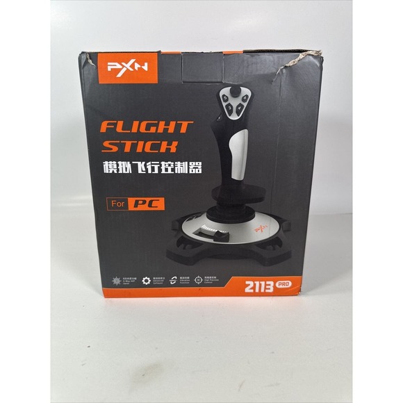 PXN-2113 PRO USB Flight Stick‎ PC Joystick Flight Simulator Wired Gaming - Picture 1 of 4